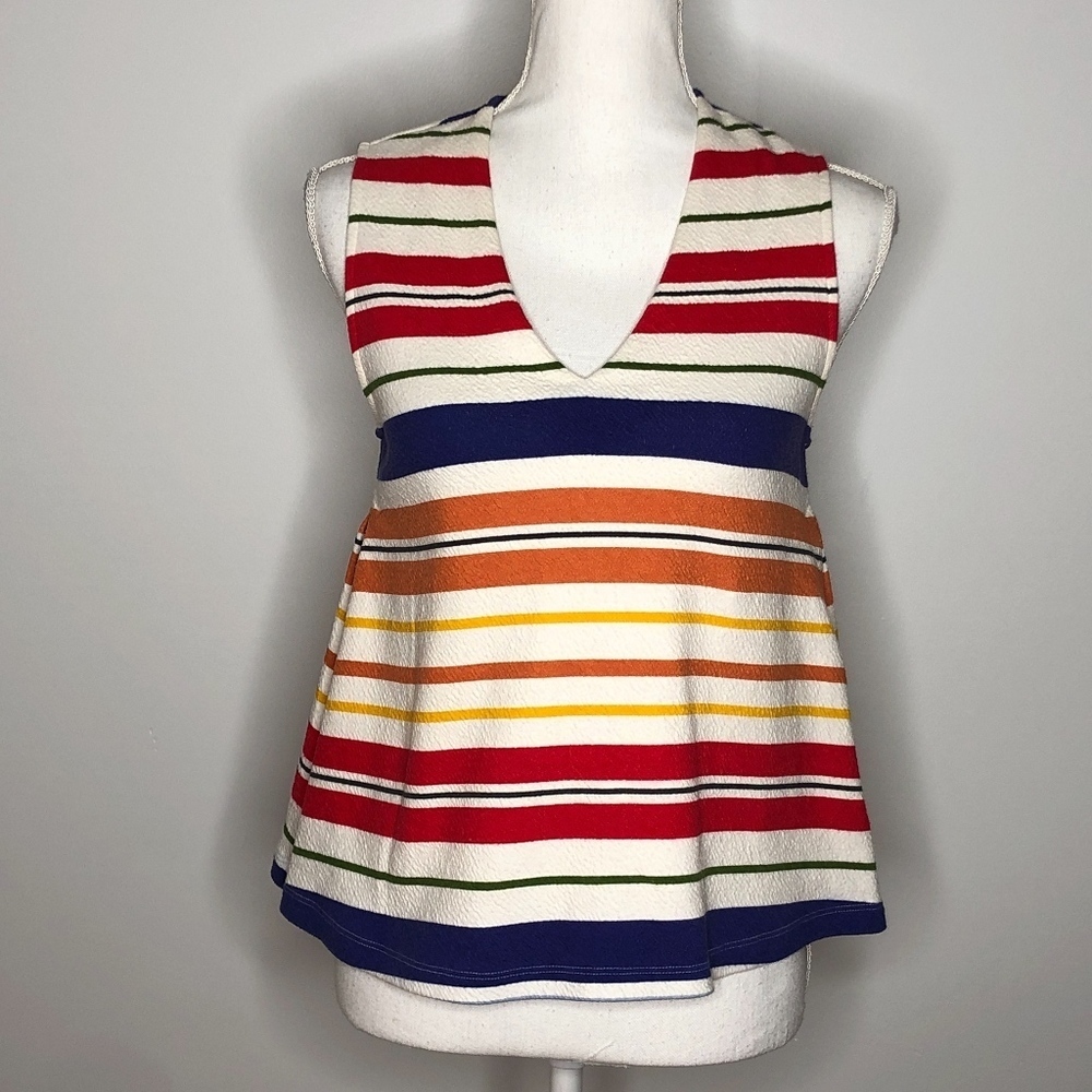 Anthropologie | Postmark Striped Swing Tank S